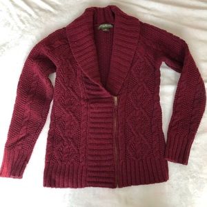 Eddie Bauer wool cowl sweater